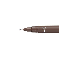 uni PIN fineliner 0,5 mm in donkergrijs, lichtgrijs en sepia – afbeelding 4
