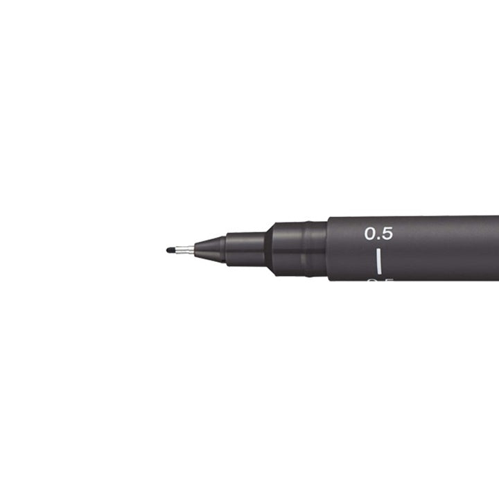 uni PIN fineliner 0,5 mm in donkergrijs, lichtgrijs en sepia – afbeelding 2