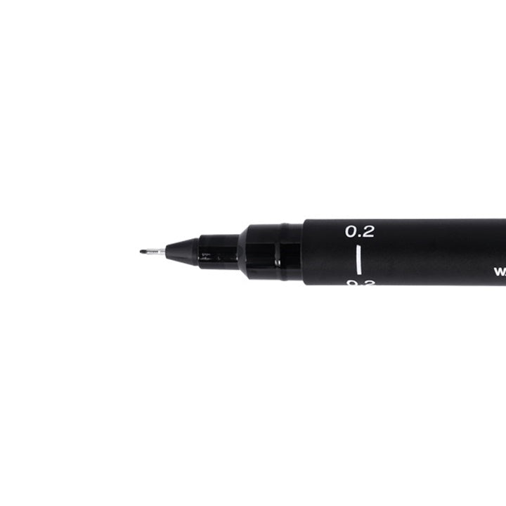uni PIN fineliner zwart, 0,03–1,2 mm, watervaste pigmentinkt – afbeelding 4