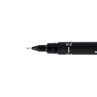 uni PIN fineliner zwart, 0,03–1,2 mm, watervaste pigmentinkt – afbeelding 4