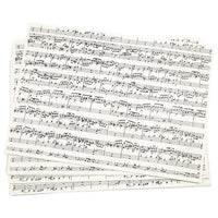 Creativ Company scrapbookpapier met muziekprint A4, 10 vel