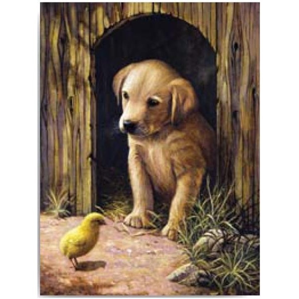 Royal & Langnickel schilderen op nummer A4 – Labradorpup