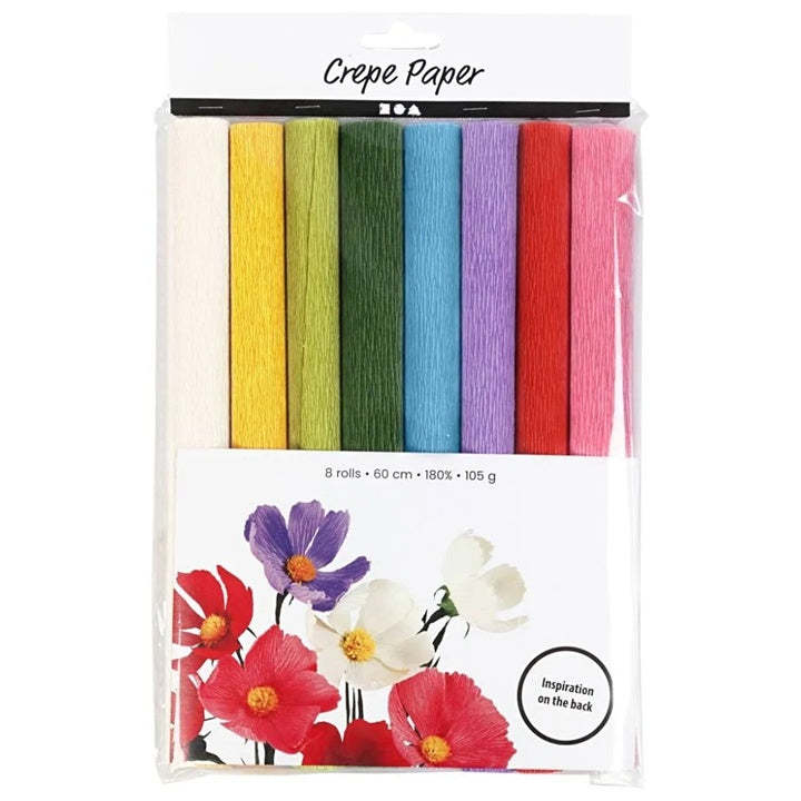 Creativ Company crêpepapier 25 × 60 cm, 8 stuks