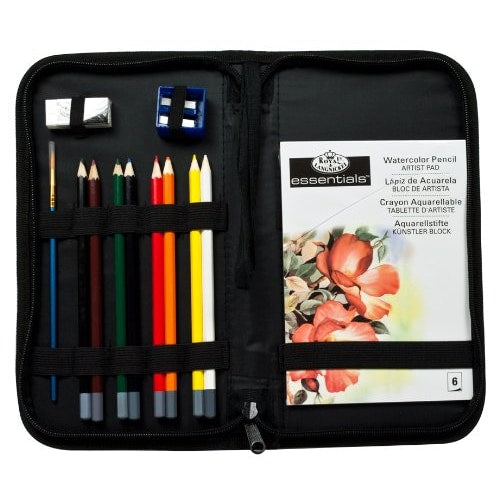 Royal & Langnickel aquarelpotloden tekenset in etui, 12-delig