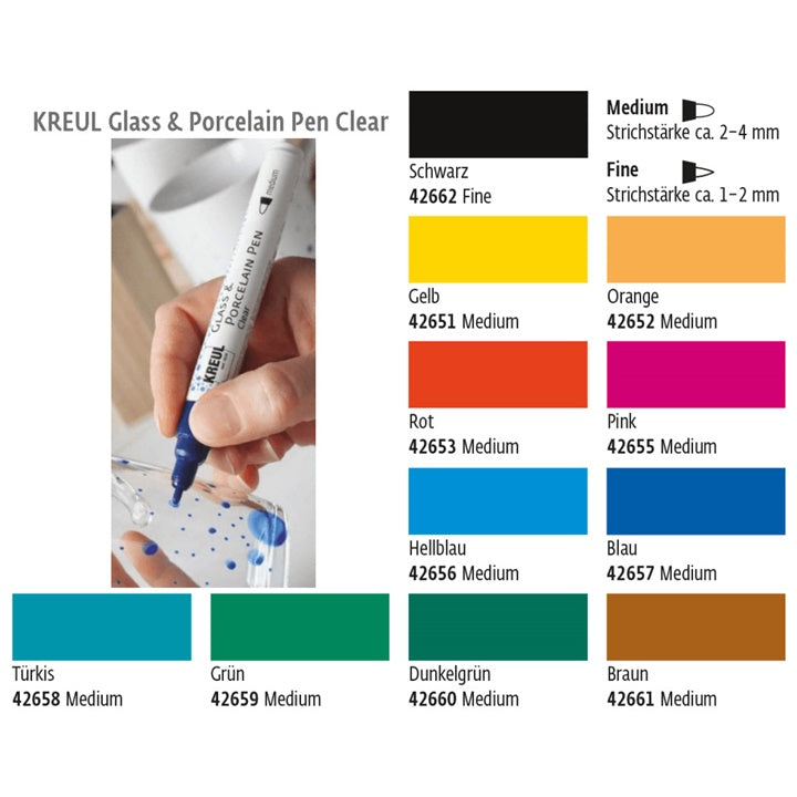 KREUL Glass and Porcelain Marker | various shades — image 2