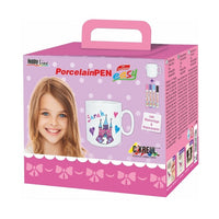 KREUL Porcelain Pens for Girls, Set of 4 with Mug