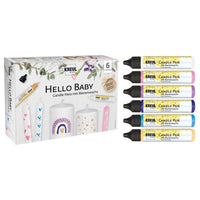 Kreul kaarsenverfstiften Hello Baby, set van 6 × 25 ml