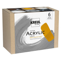 KREUL Triton Base & Neutral Colors Acrylic Paint Set, 6 x 750 ml — image 2