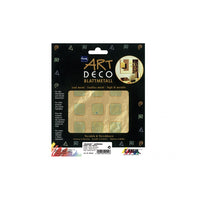 KREUL Art Deco decoratiefolie goud 140 × 140 mm, 6 vellen