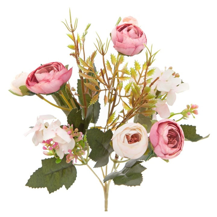DP Craft boeket kunstkamelia’s roze, 29 cm
