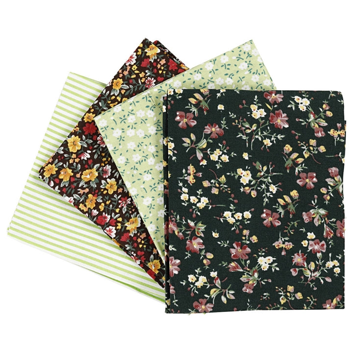 Creativ Company patchworkstof groen, 4 stuks, 45 × 55 cm