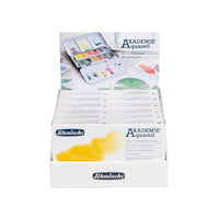 Lege metalen doos Schmincke AKADEMIE Aquarell voor 12 halve napjes