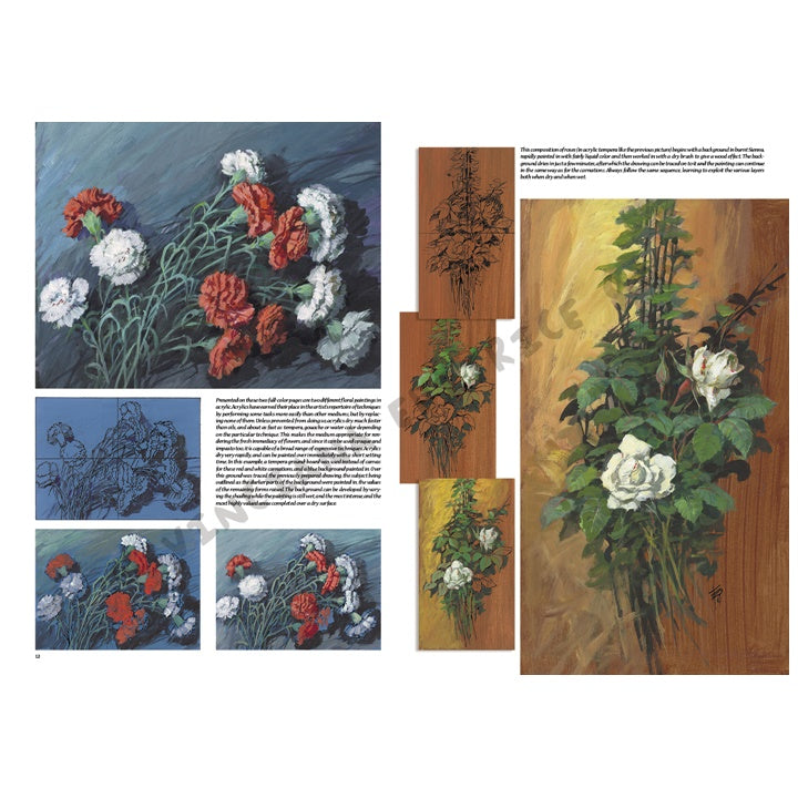 Leonardo Collection 21 tekenboek – Bloemen – afbeelding 2