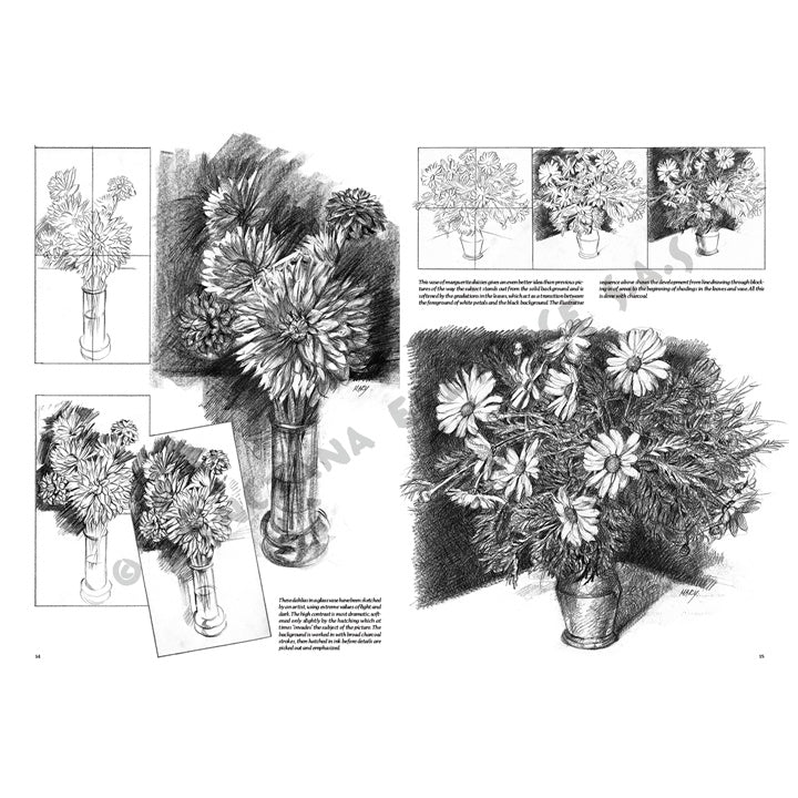 Leonardo Collection 21 tekenboek – Bloemen – afbeelding 3