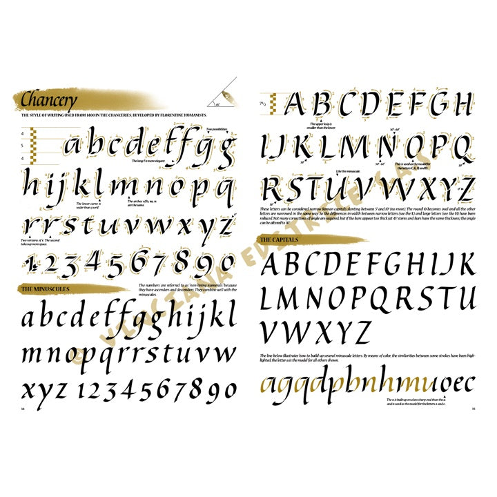 Kalligrafieboek Leonardo Collection 37, 24,4 × 34,4 cm – afbeelding 3