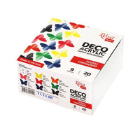 ROSA Talent Deco glanzende acrylverf, set 9 × 20 ml