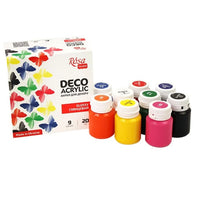 ROSA Talent Deco glanzende acrylverf, set 9 × 20 ml – afbeelding 2