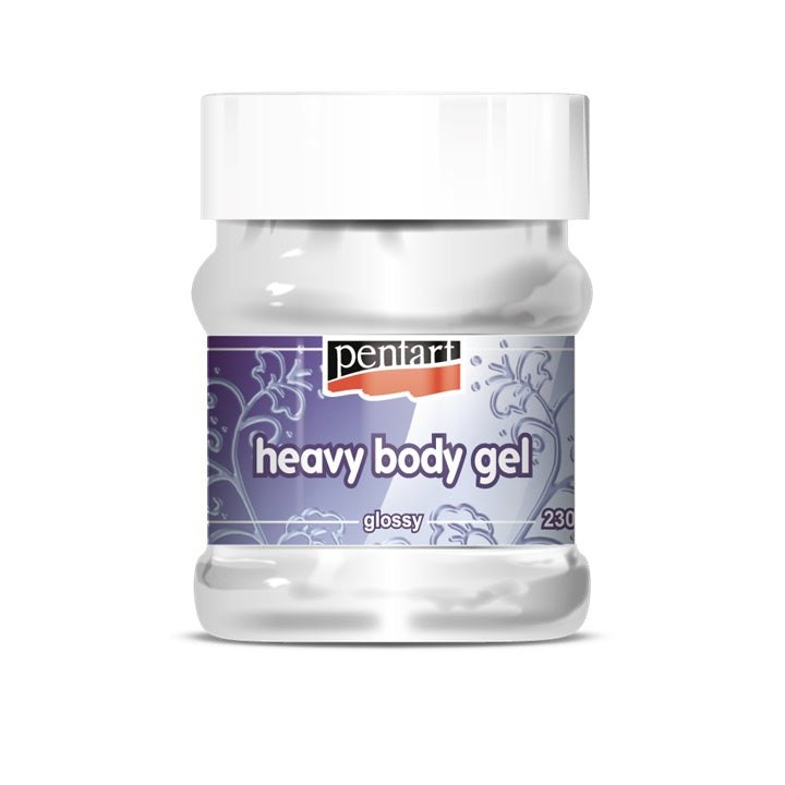Pentart Heavy Body structuurgel glanzend transparant 50–230 ml – afbeelding 2