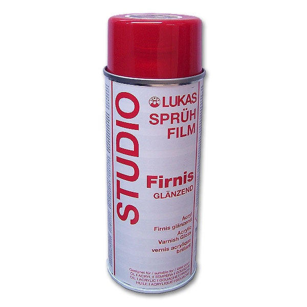 LUKAS Studio glanzende vernis in spuitbus 400 ml