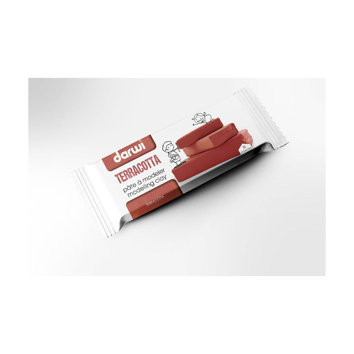 Luchtdrogende klei DARWI 1000 g, terracotta
