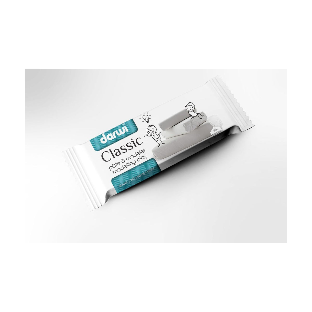 Luchtdrogende klei DARWI 500 g, wit