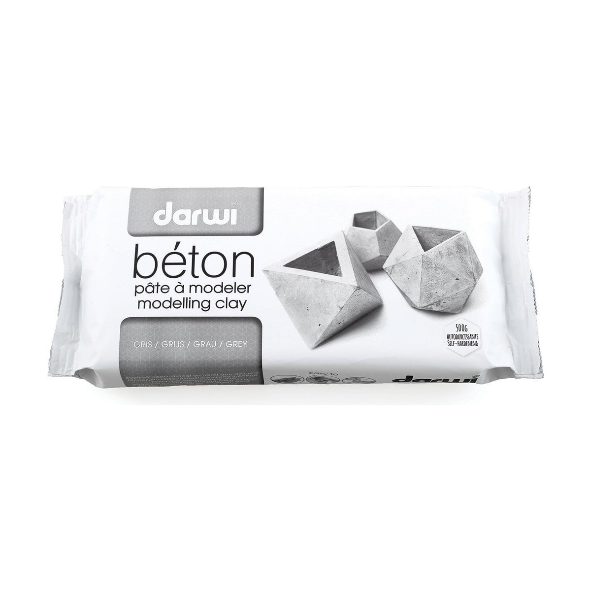 Luchtdrogende klei DARWI betonlook 500 g