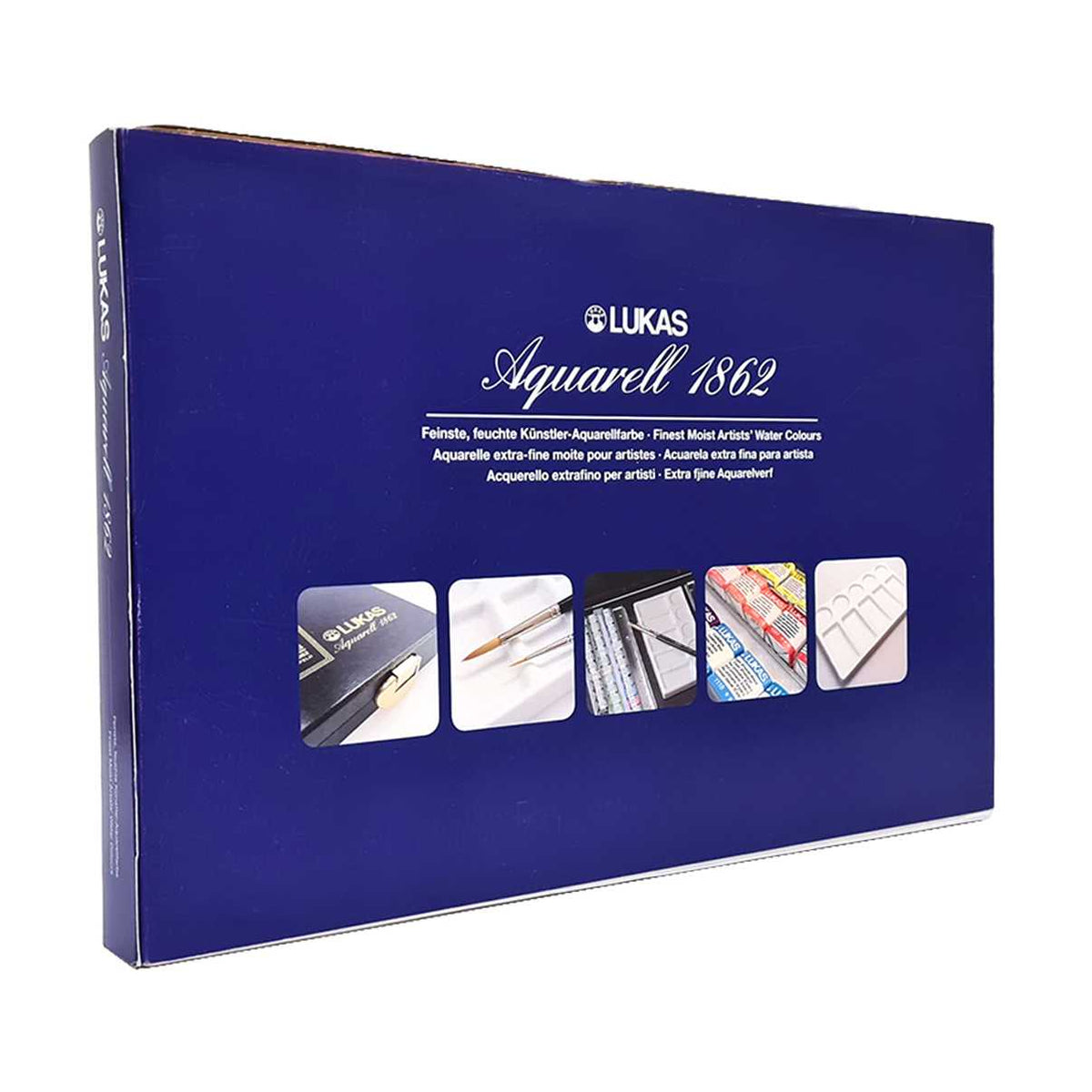 LUKAS Aquarell 1862 aquarelverfset, 70 halve napjes in doos