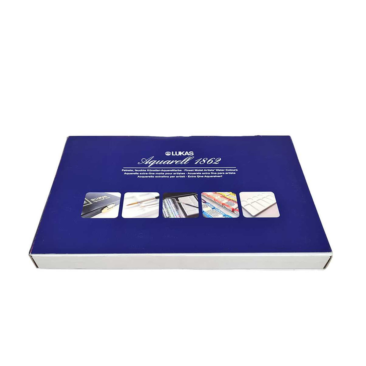 LUKAS Aquarell 1862 aquarelverfset, 70 halve napjes in doos