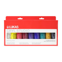 LUKAS Cryl Studio Acrylic Paint Set 9 x 100 ml – Classic shades