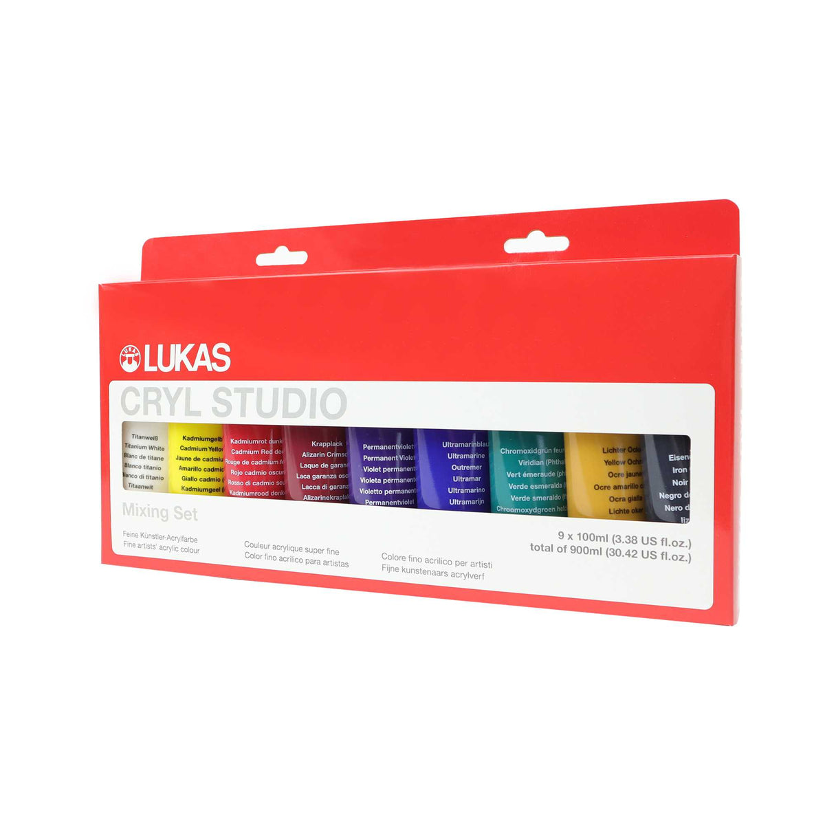 LUKAS Cryl Studio acrylverfset 9 × 100 ml