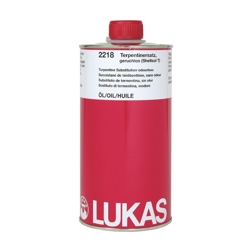 LUKAS geurloos oplosmiddel voor olieverf 125 ml en 1.000 ml