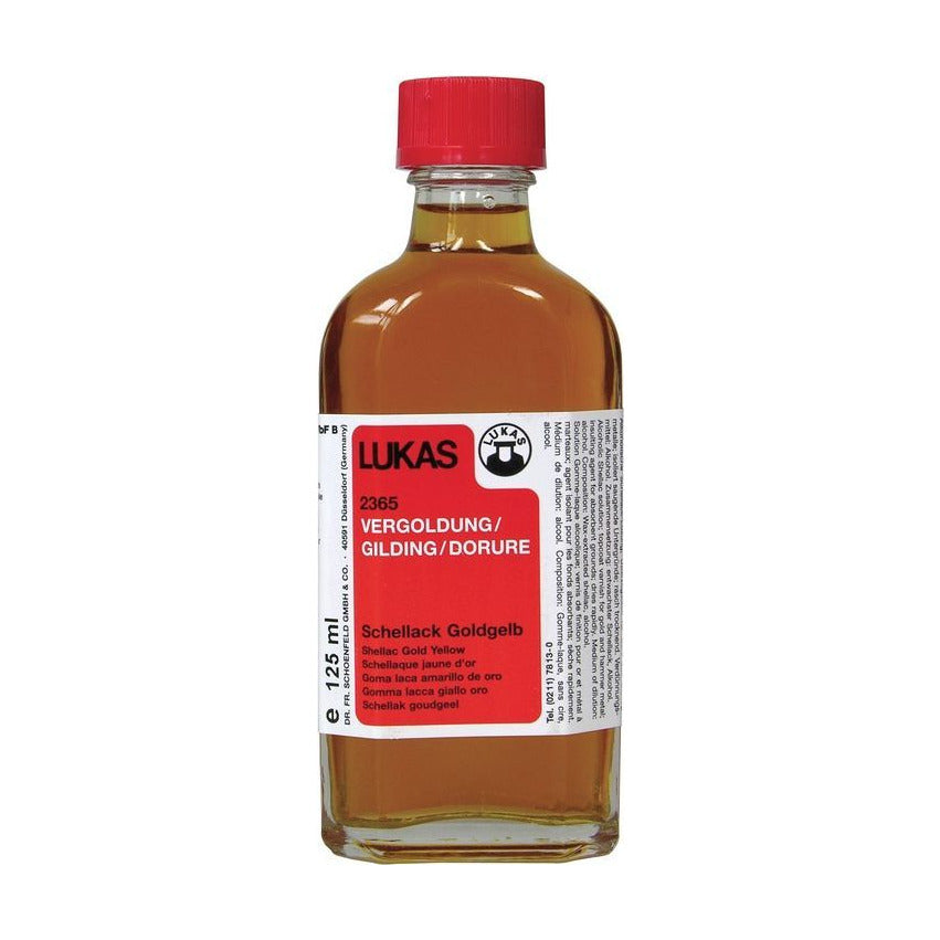 LUKAS Shellac Solution schellakmedium goudgeel 125 ml