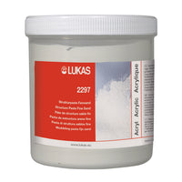 LUKAS structuurpasta fijn zand, wit 125 ml en 250 ml