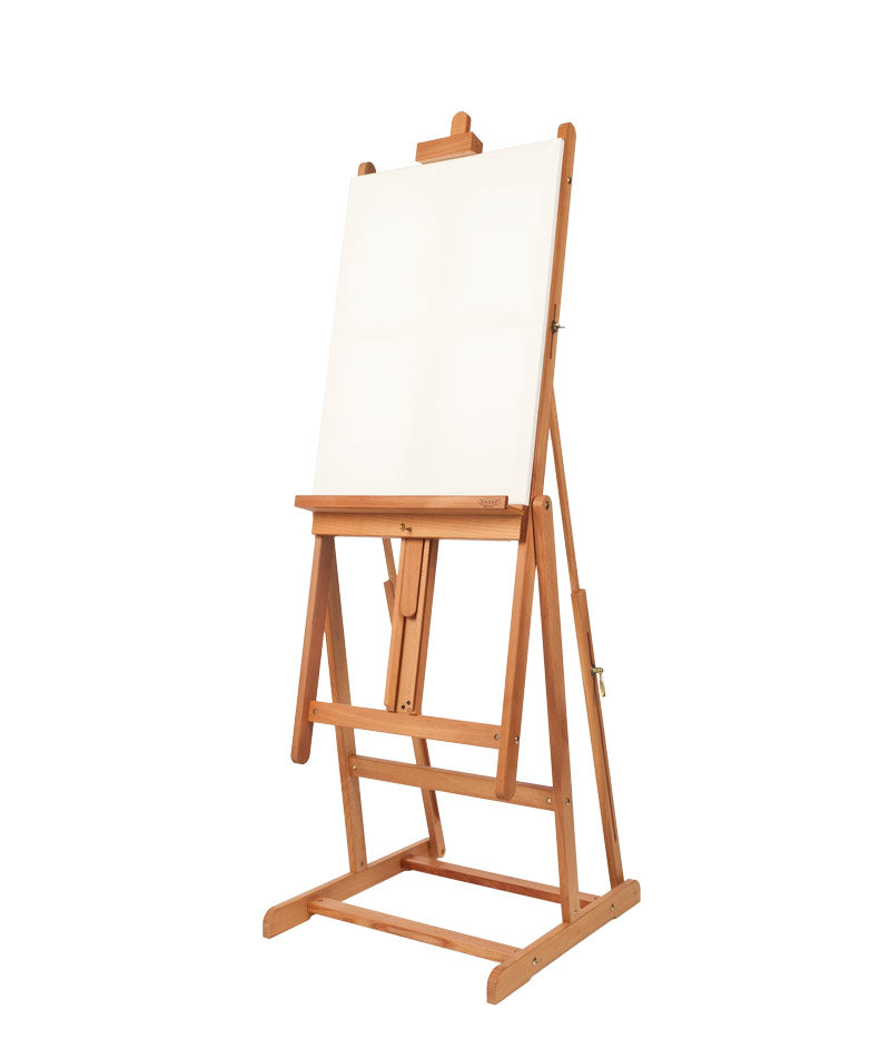 MABEF atelierezel ombouwbaar tot tafel, doeken tot 180 cm