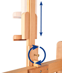 Mabef atelierezel type H met slinger, doek tot 215 cm