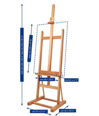Mabef atelierezel type H van beukenhout, tot 242 cm