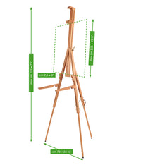 MABEF Basic veldezel inklapbaar, gestoomd en geolied beukenhout – afbeelding 2