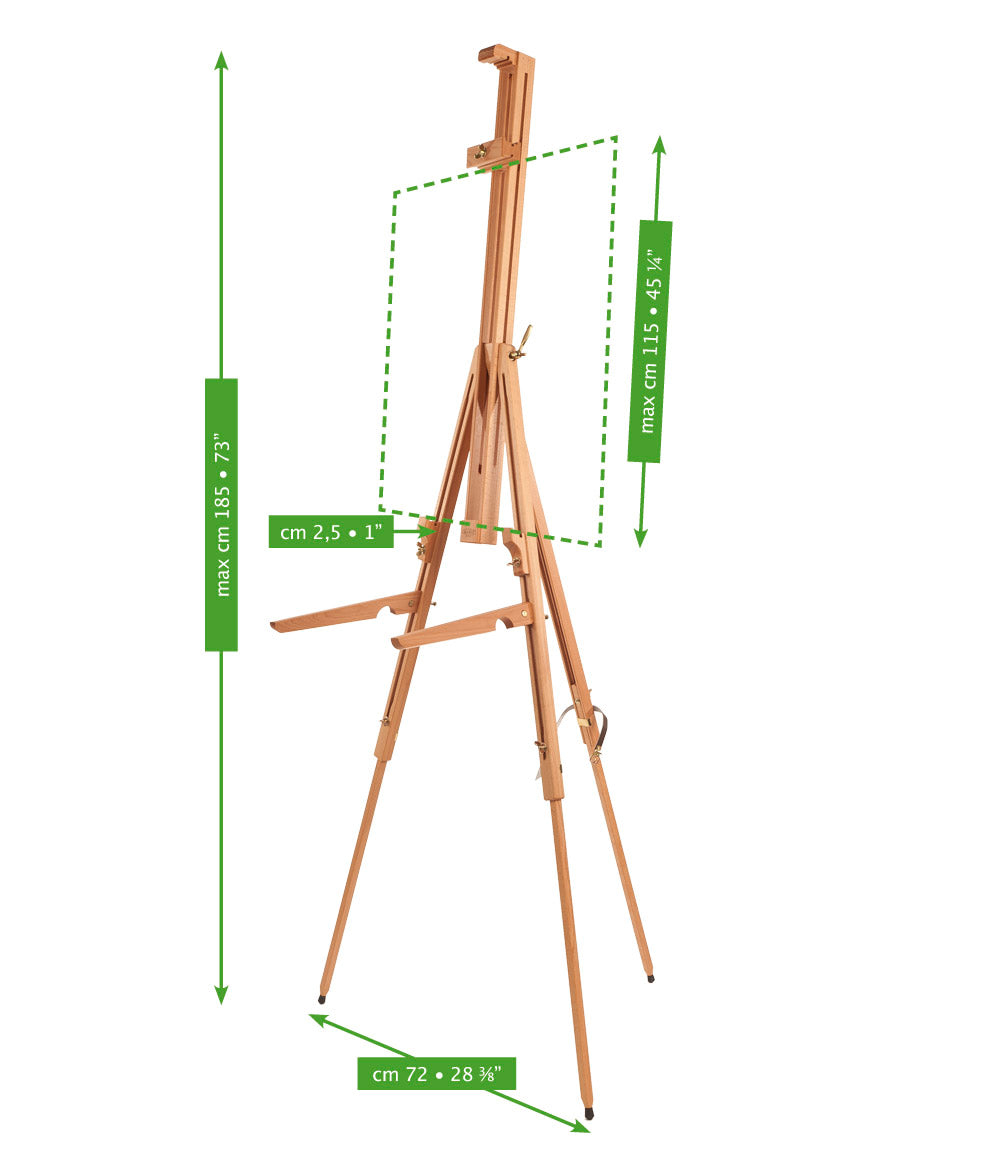 MABEF Basic veldezel inklapbaar, gestoomd en geolied beukenhout – afbeelding 2
