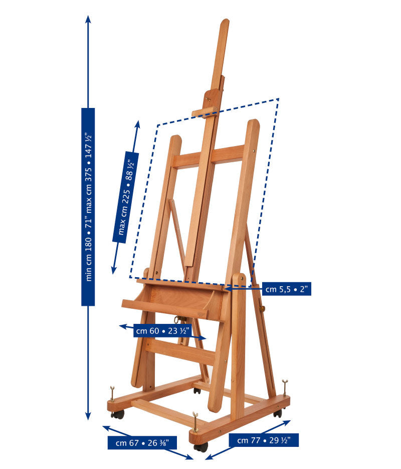 MABEF Convertible H-Frame Studio Easel