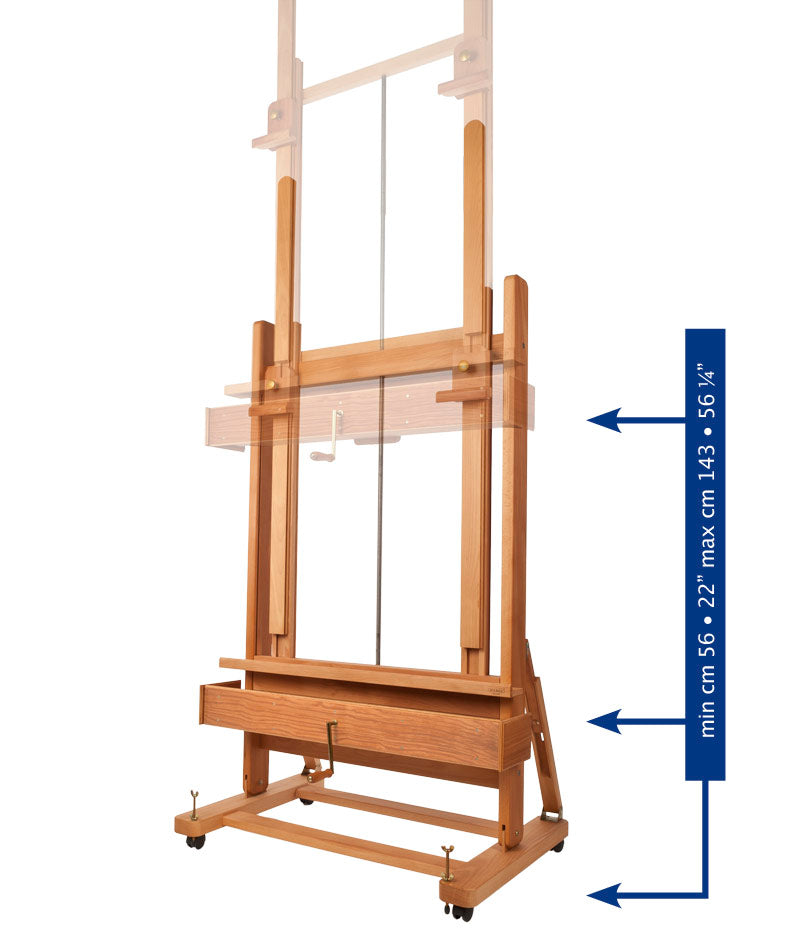 MABEF Double Master Studio Easel H-Frame