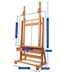 Mabef dubbele atelierezel type H met slinger, 40 kg