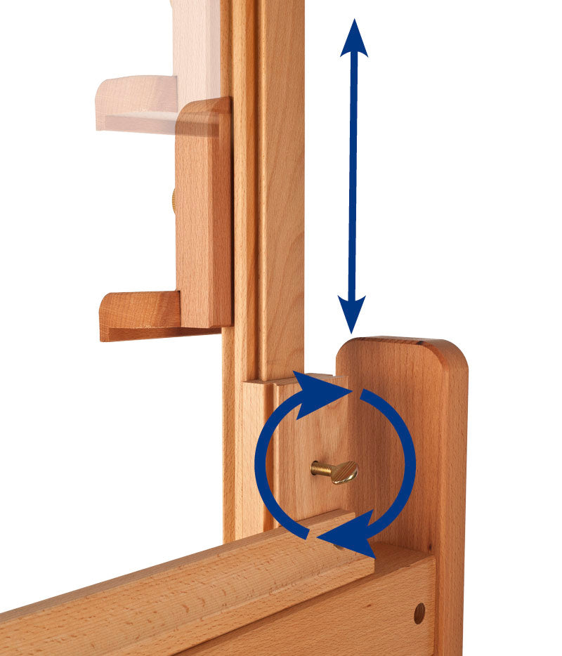 Mabef dubbele atelierezel type H met slinger, 40 kg