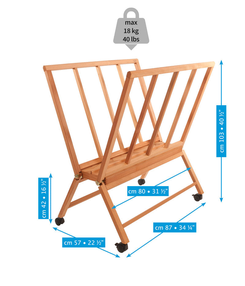Mabef M/40 verrijdbare standaard voor grafiek en tekeningen