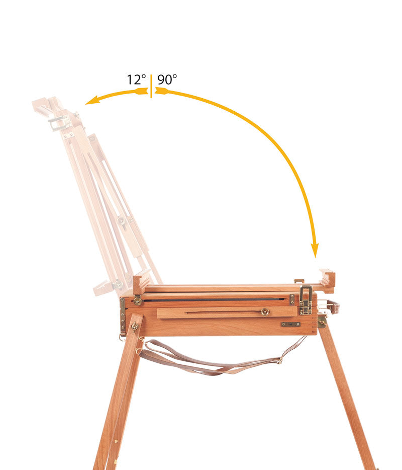 Mabef kistezel met palet en schouderbanden, doek tot 85 cm – afbeelding 5