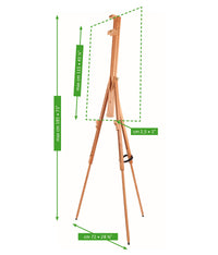 MABEF veldezel inklapbaar, gestoomd en geolied beukenhout – afbeelding 2