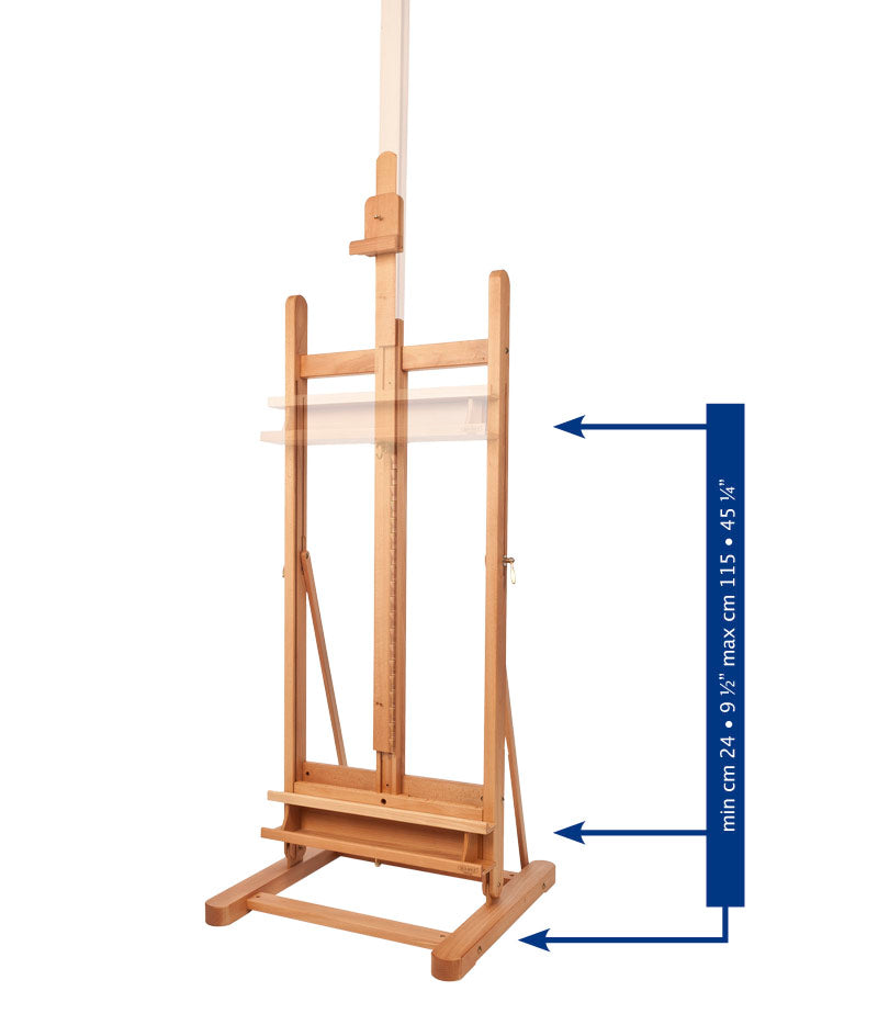 Mabef Workshop atelierezel van beukenhout, doek tot 215 cm