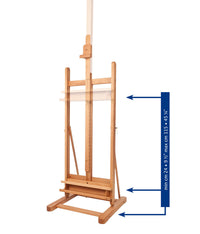 Mabef Workshop atelierezel van beukenhout, doek tot 215 cm