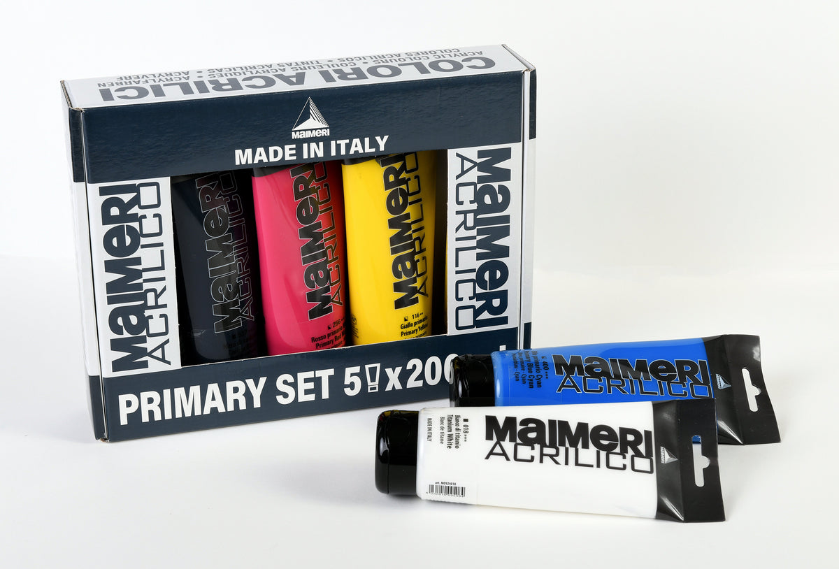 Maimeri Acrilico acrylverfset Primary 200 ml – afbeelding 4