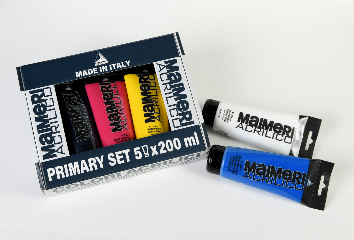 Maimeri Acrilico acrylverfset Primary 200 ml – afbeelding 5