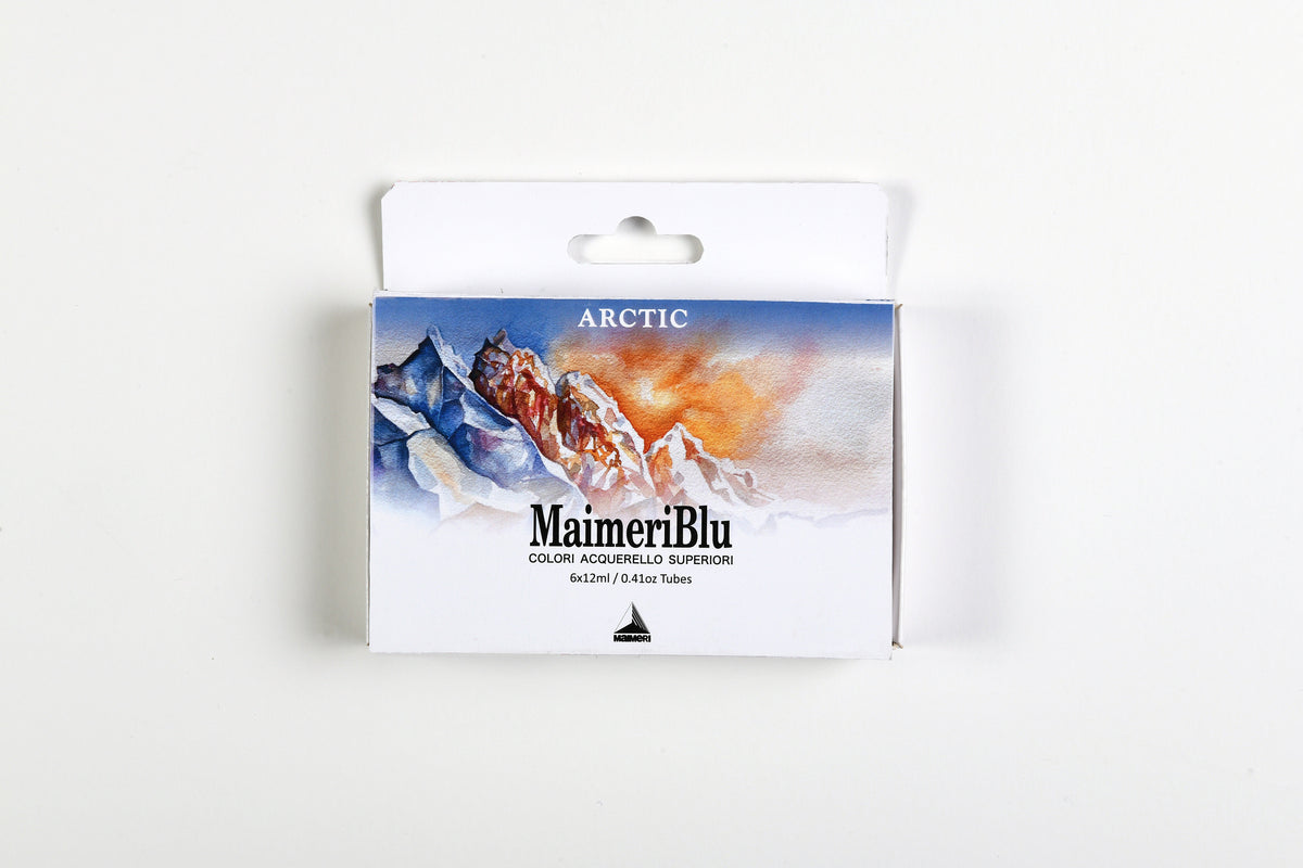 Maimeri Blu aquarelverfset 6 × 12 ml of 12 halve napjes